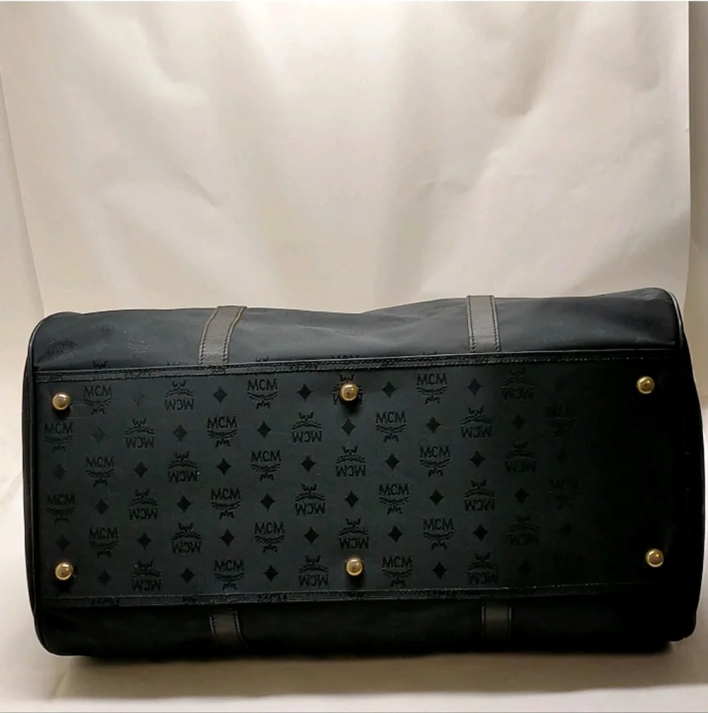 MCM 22" Ottomar Weekender Bag in Black Lairetos Jacquard - Picture 5 of 9